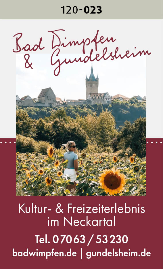 Bad Wimpfen & Gundelsheim – Kultur- & Freizeiterlebnis im Neckartal