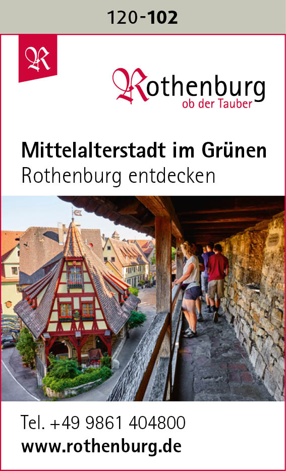 Rothenburg ob der Tauber – Mittelalterstadt im Grünen