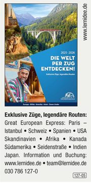 Lernidee – Die Welt per Zug entdecken!