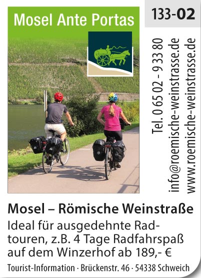 Roemische Weinstrasse – Mosel Ante Portas - Radfahrspaß