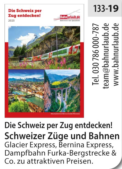 Bahnurlaub – Die Schweiz per Zug entdecken