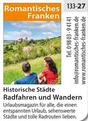 Romantisches Franken – Historische Städte, Radfahren, Wandern