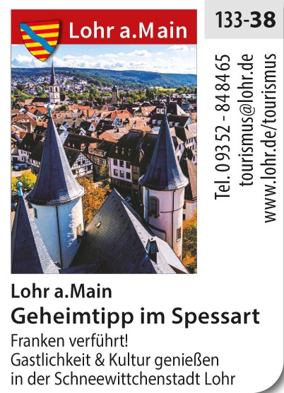 Lohr am Main – Urlaub im Spessart: Wandern, Radeln und Kultur