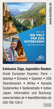 Lernidee – Die Welt per Zug entdecken!