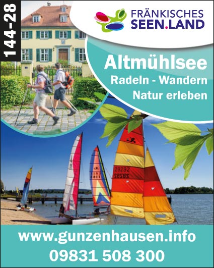 Gunzenhausen – Radeln, Wandern, Wasserspaß - Altmühlsee