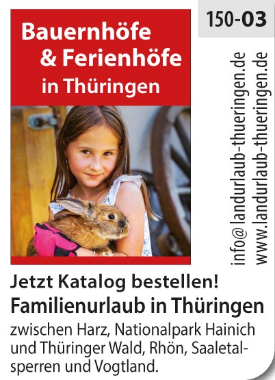 Bauernhöfe & Ferienhöfe in Thüringen