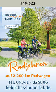 Liebliches Taubertal - Der Klassiker - 5* Premium Radweg