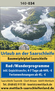 Urlaub an der Saarschleife