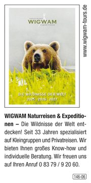 WIGWAM – Die Wildnisse der Welt