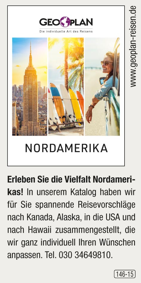 Geoplan Privatreisen nach Nordamerika