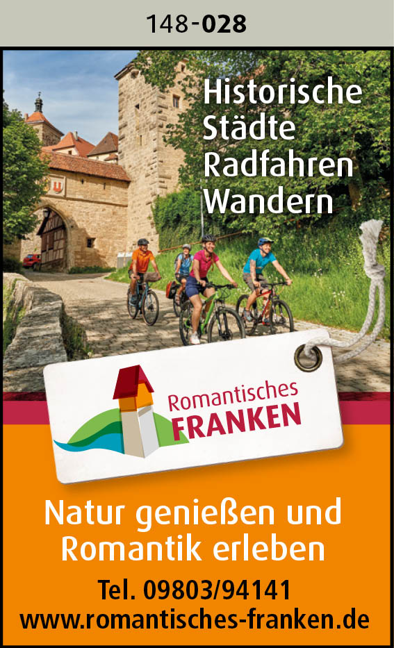 Romantisches Franken – Historische Städte, Radfahren, Wandern