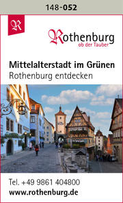 Rothenburg ob der Tauber – Mittelalterstadt im Grünen