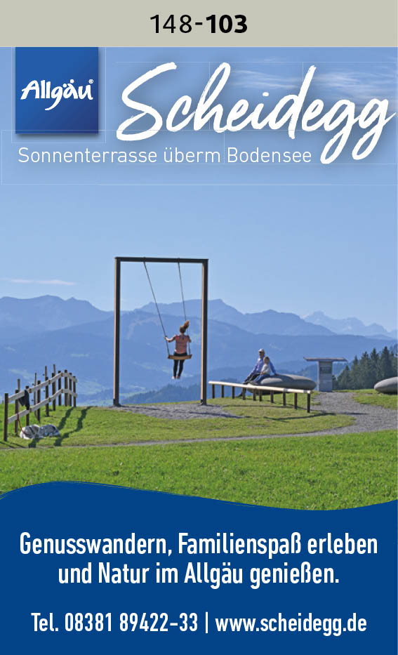 Scheidegg – Sonnenterrasse überm Bodensee