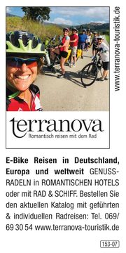 terranova – E-Bike Reisen in Deutschland, Europa und weltweit